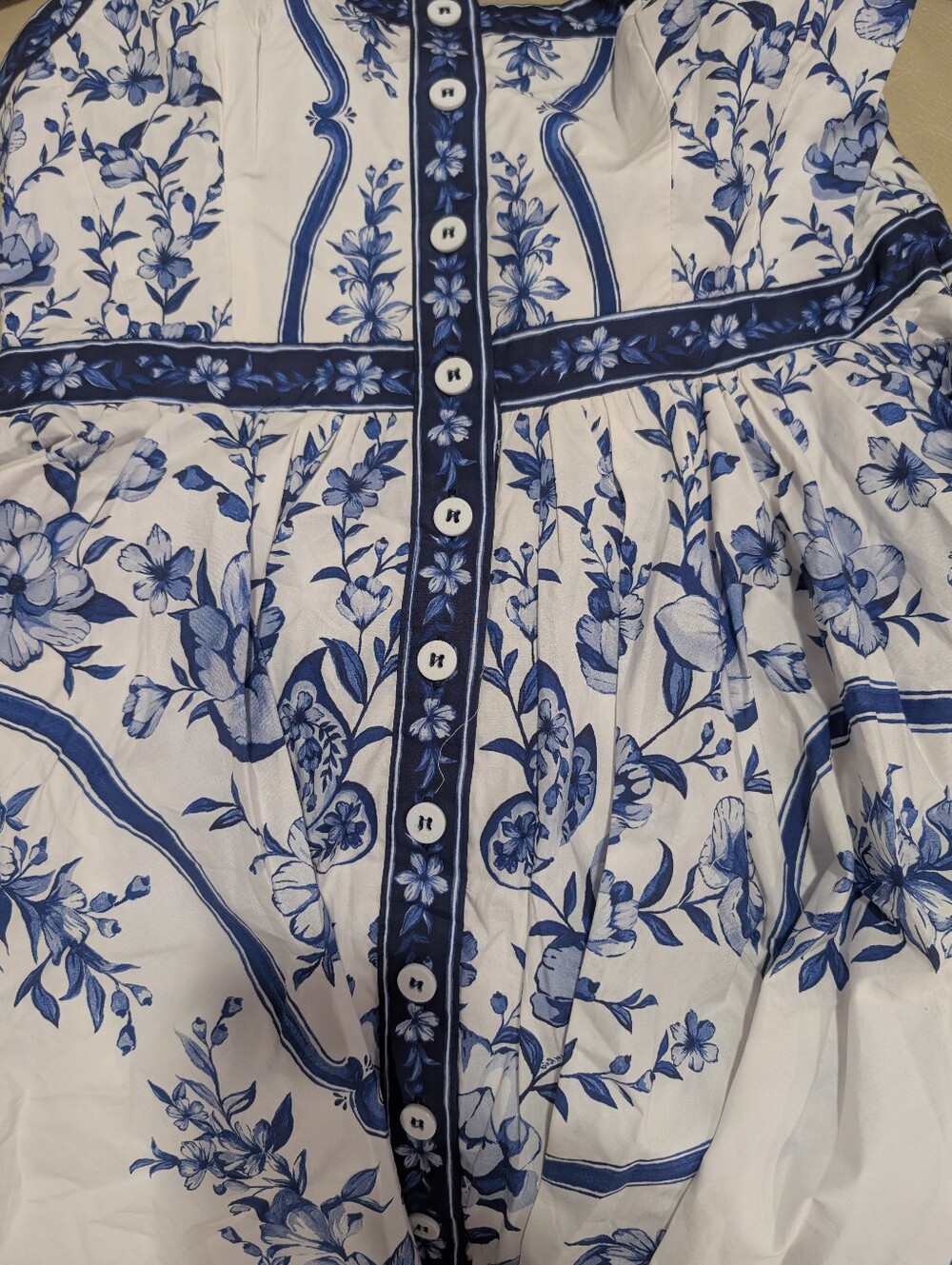 FARM Rio Porcelain Garden Mini Dress NWT Size M - Picture 9 of 10